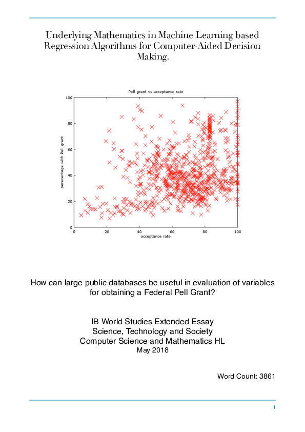 (PDF) Underlying Mathematics in Machine Learning based Regression ...