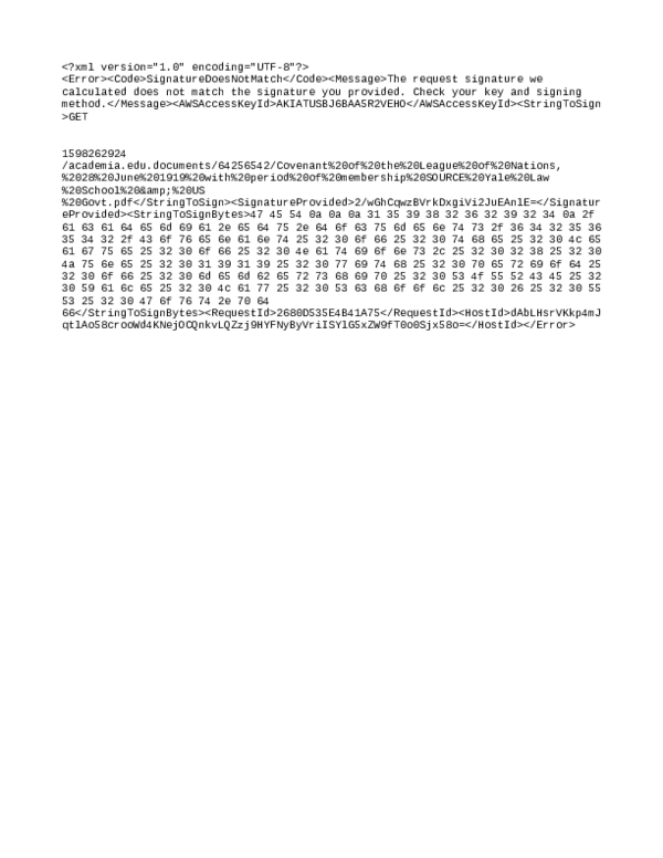 (PDF) Covenant of the League of Nations 28 June 1919 with (PDF) Covenant of the League of Nations 28 June 1919 with