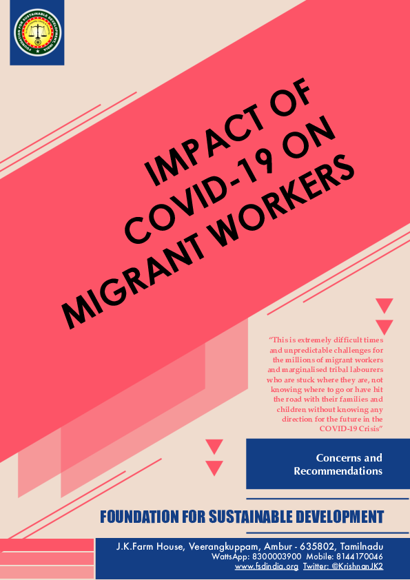 (PDF) Impact of COVID-19 on Migrant Workers