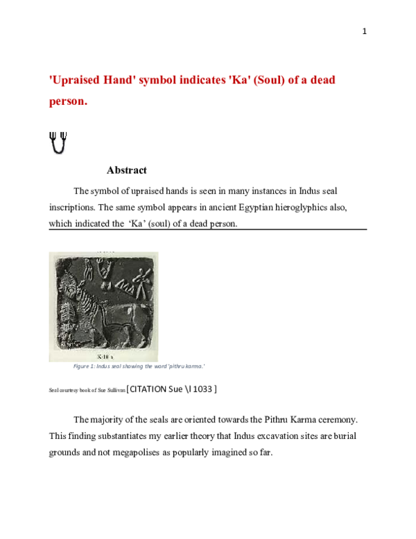 Doc Upraised Hands Symbol Means Ka Soul Jeyakumar Ramasami Academia Edu