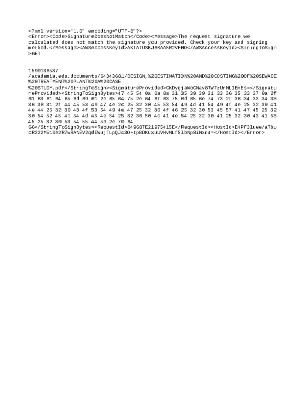 (PDF) DESIGN, ESTIMATION AND COSTING OF SEWAGE TREATMENT PLANT: A CASE ...