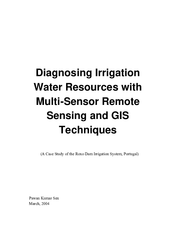 (PDF) Diagnosing Irrigation Water Resources with Multi-Sensor Remote ...