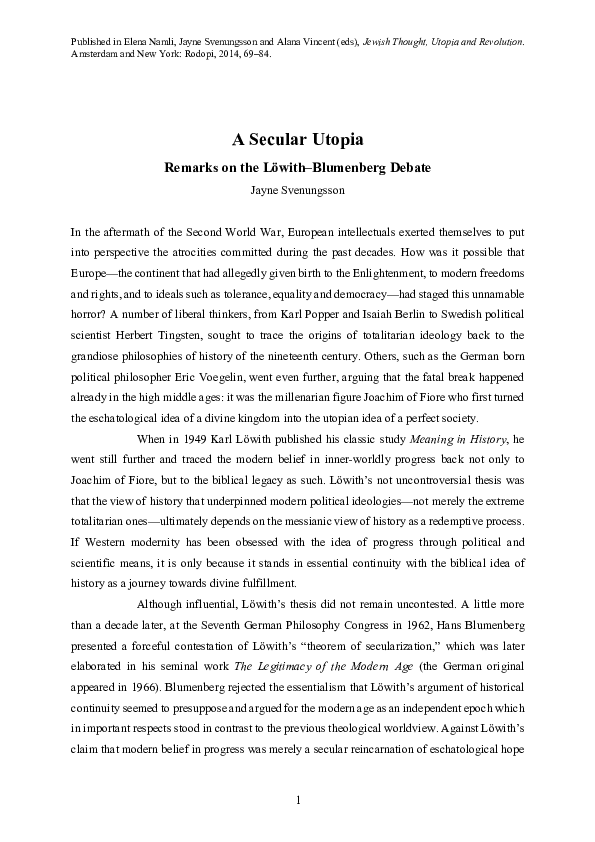 Secularization debate essay picture