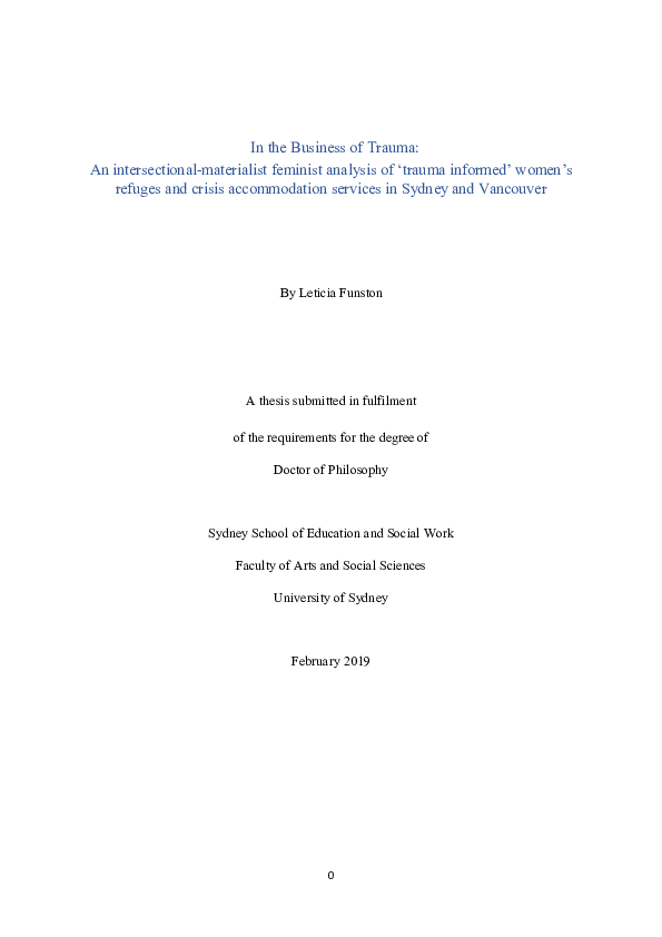 Traumatized women essay picture