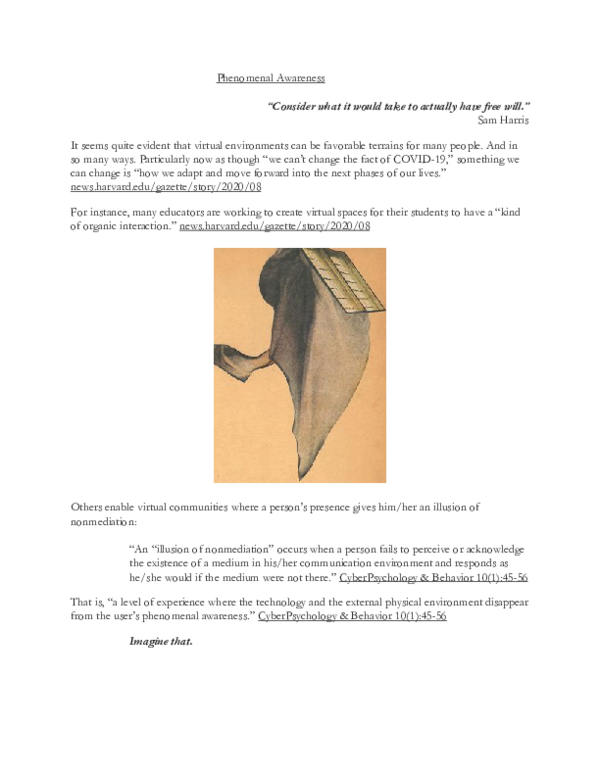 Pdf Phenomenal Awareness Aydasara Ortega Torres Academia Edu