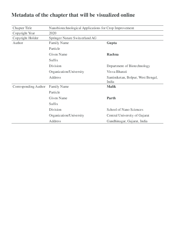 (PDF) Metadata of the chapter that will be visualized online Chapter ...