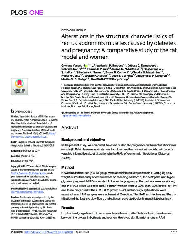(PDF) Alterations in the structural characteristics of rectus abdominis ...