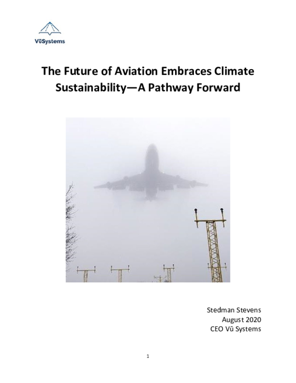 (PDF) The Future of Aviation Embraces Climate Sustainability-A Pathway ...
