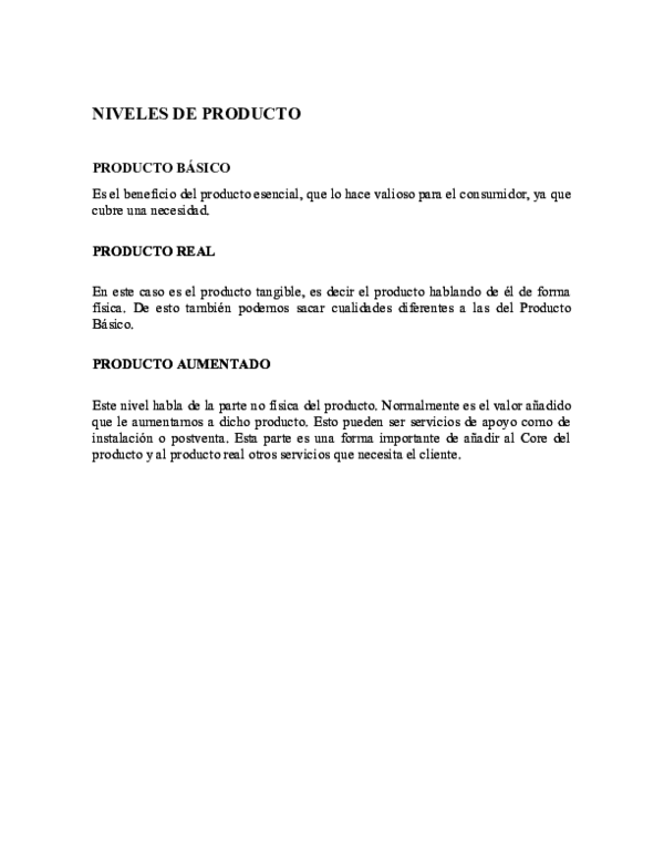 (DOC) NIVELES DE PRODUCTO PRODUCTO BÁSICO Rene Campos Academia.edu (DOC) NIVELES DE PRODUCTO PRODUCTO BÁSICO Rene Campos Academia.edu