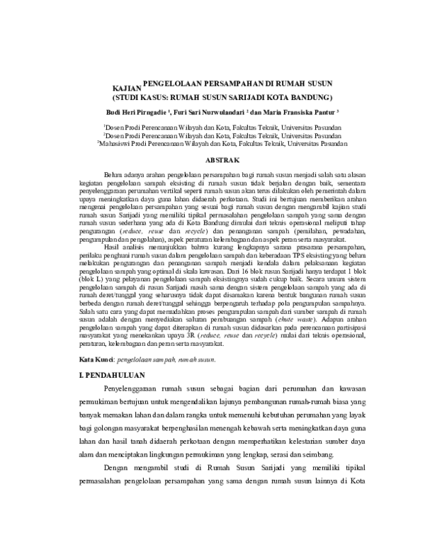 Sampah Research Papers Academia Edu