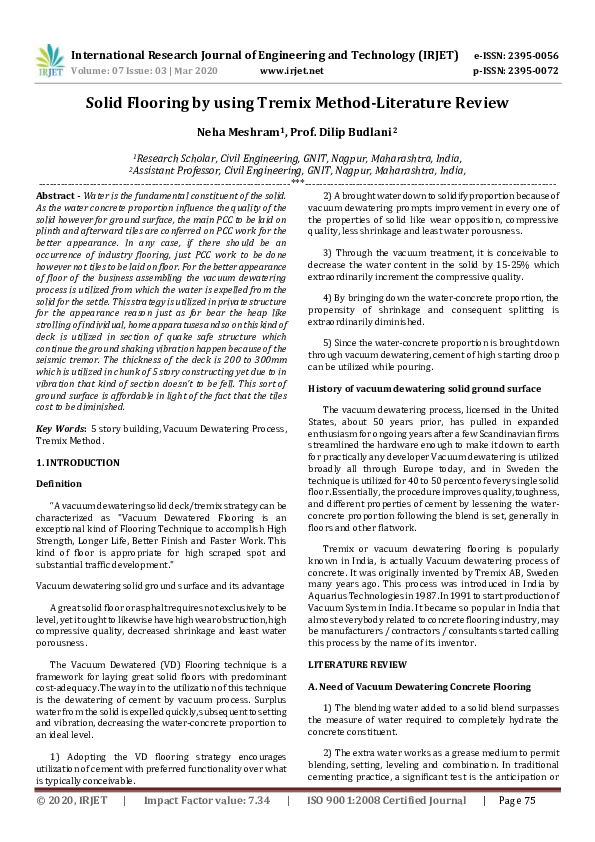 Vacuum Dewatered Flooring Rate Analysis Viewfloor.co