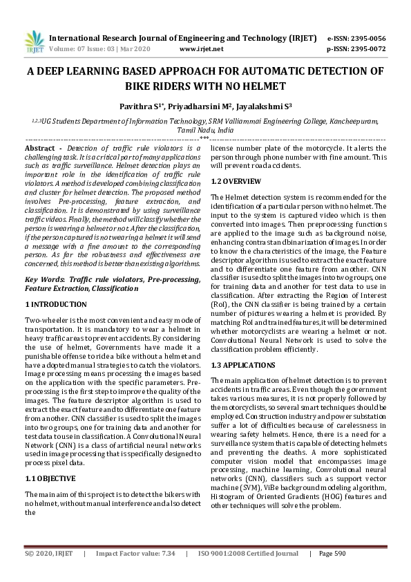 (PDF) IRJET- A DEEP LEARNING BASED APPROACH FOR AUTOMATIC DETECTION OF ...
