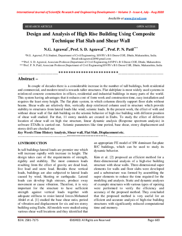 (PDF) Design and Analysis of High Rise Building Using Composite ...