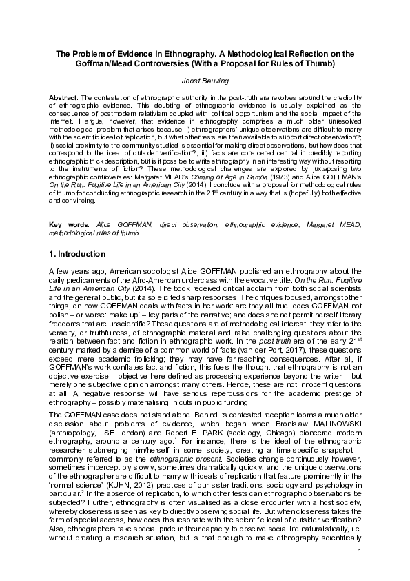 Ethnography topics for students image