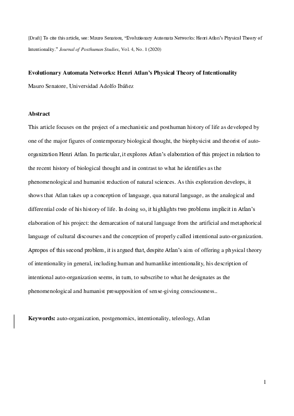 Intentionality Research Papers Academia Edu
