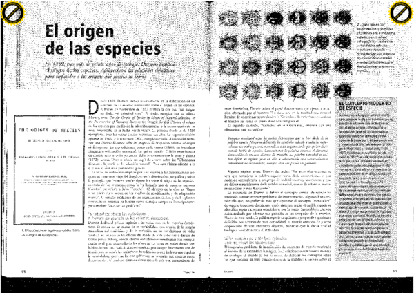 El origen de las especies