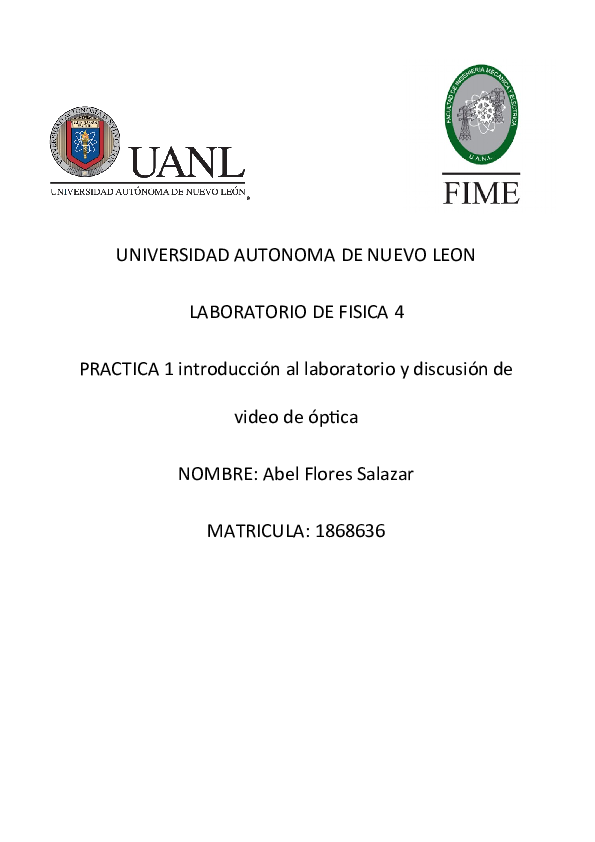 (DOC) UNIVERSIDAD AUTONOMA DE NUEVO LEON LABORATORIO DE FISICA 4 ...