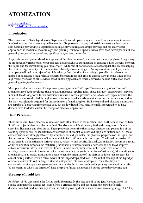 (PDF) a-to-z an Atomization