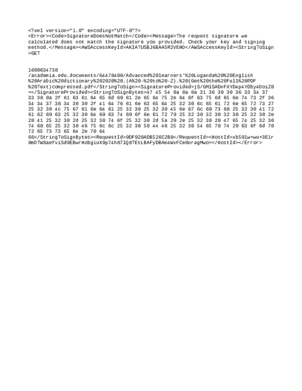 (PDF) Advanced learners' Luganda English Arabic dictionary 2020 .(A