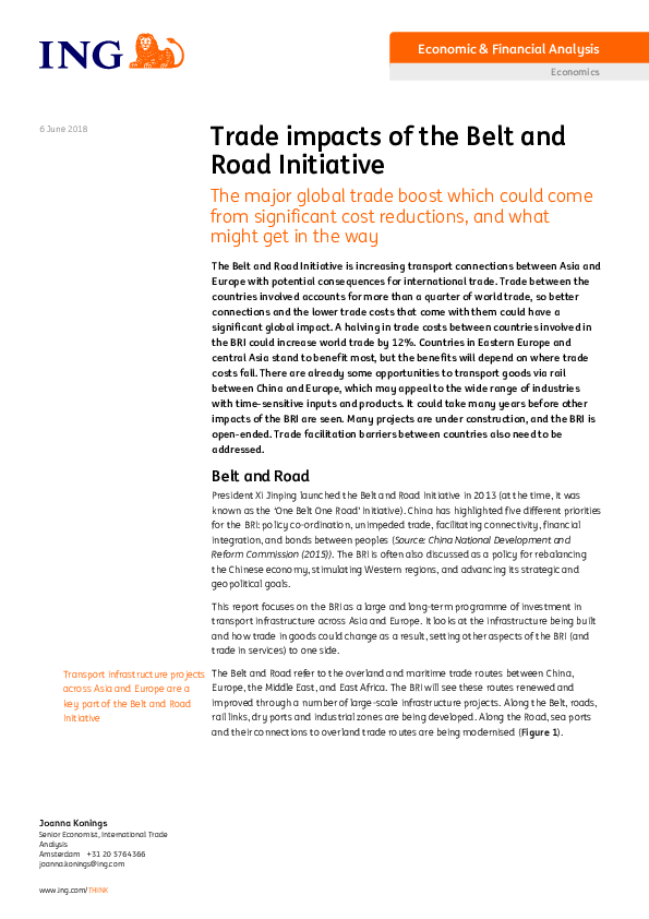 (PDF) Trade impacts of the Belt and Road Initiative Trade impacts of ...