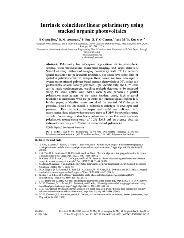(PDF) Photothermoelectric pn junction photodetector with intrinsic