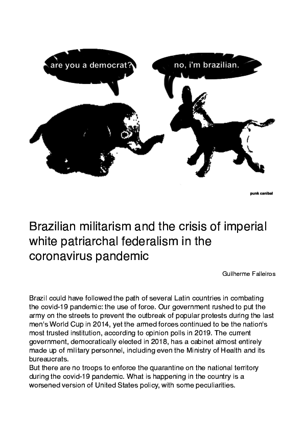 (PDF) Brazilian militarism and the crisis of imperial white patriarchal ...