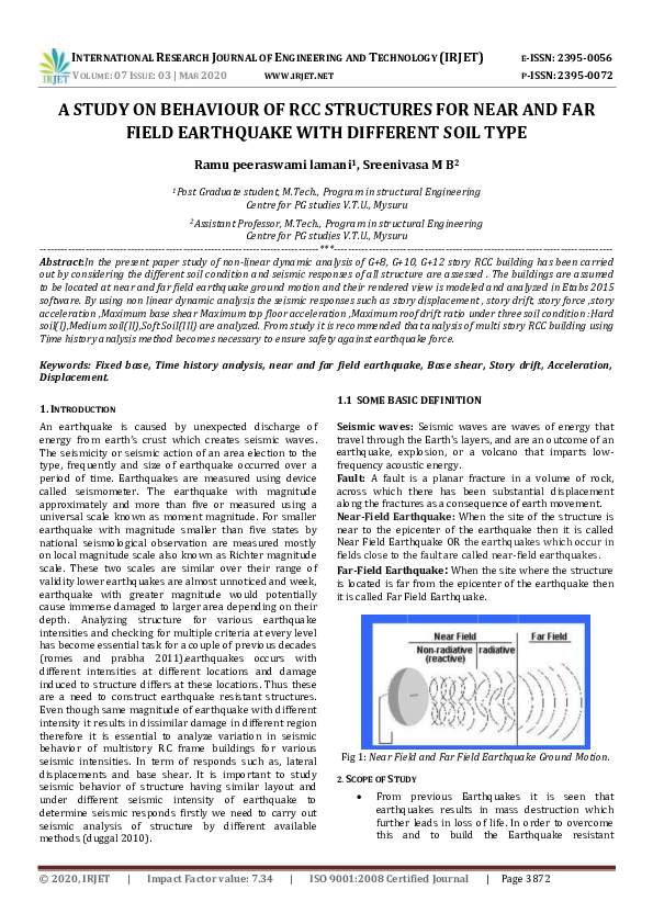 (PDF) IRJET- STUDY ON BEHAVIOUR OF RCC STRUCTURES FOR NEAR AND FAR ...