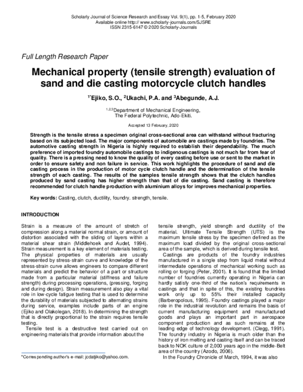 Literature review for single plate clutch image