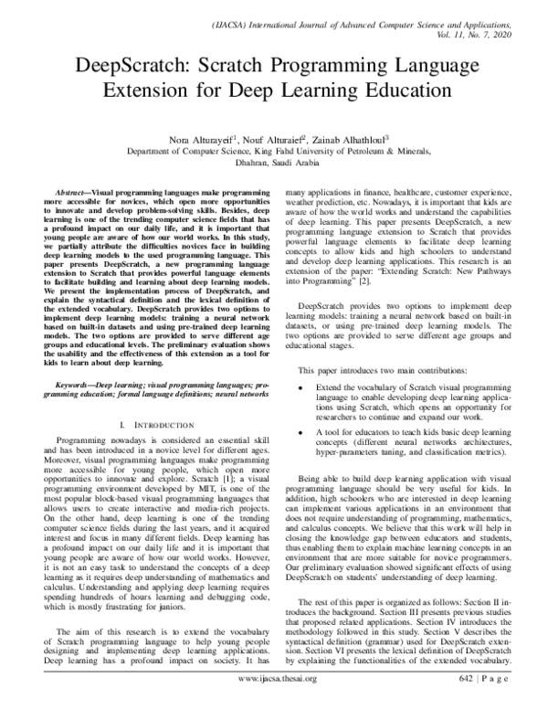 (PDF) DeepScratch: Scratch Programming Language Extension for Deep ...