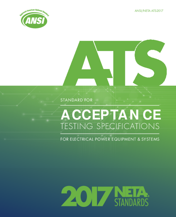 (PDF) NETA 2017 Testing Specs 4 Electrical Systems Cyrix One