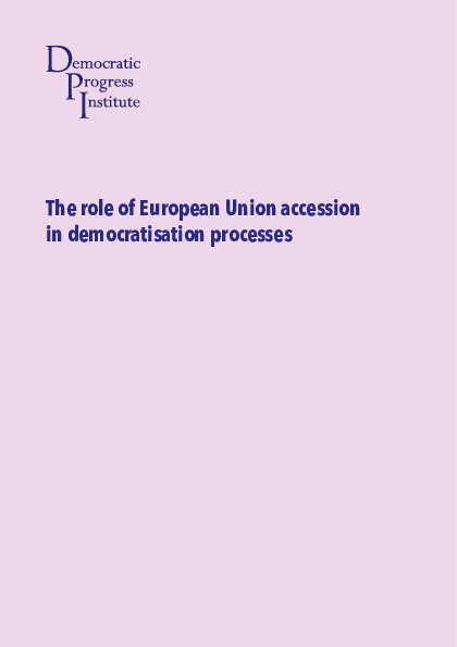 (PDF) The role of European Union accession in democratisation processes