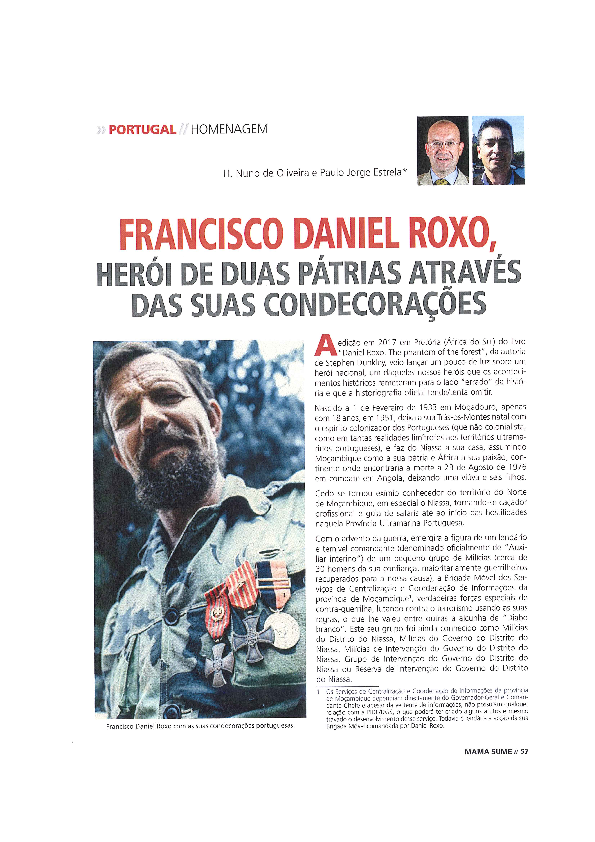 (PDF) Francisco Daniel Roxo, herói de duas Pátrias, através das suas ...
