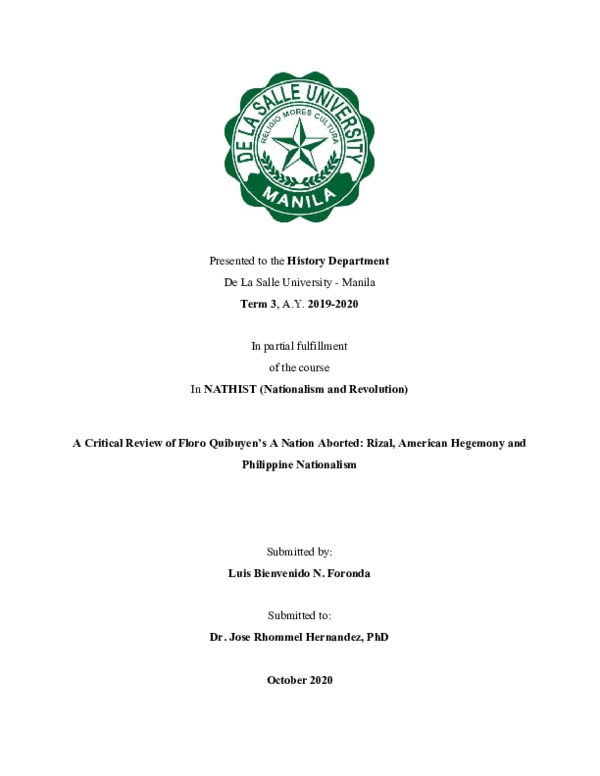 Philippine revolution essay picture