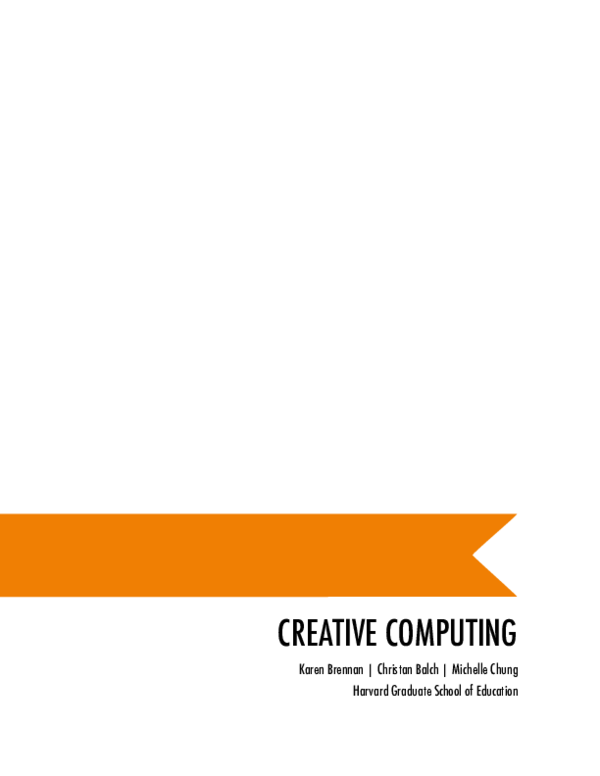 (PDF) CREATIVE COMPUTING