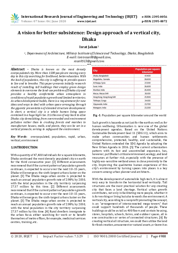 (PDF) IRJET- A vision for better subsistence: Design approach of a ...