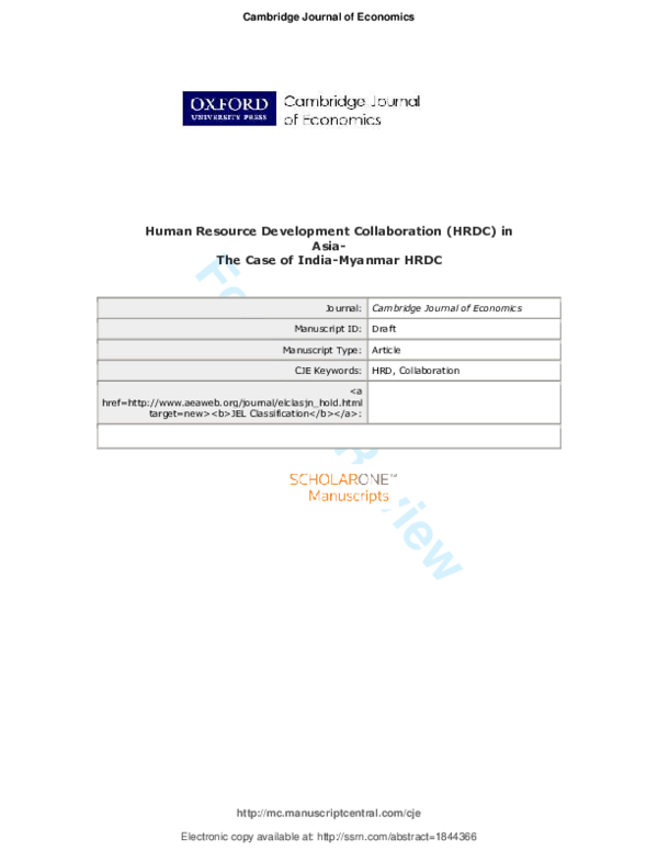 (PDF) Human Resource Development Collaboration (HRDC) in Asia: The Case ...