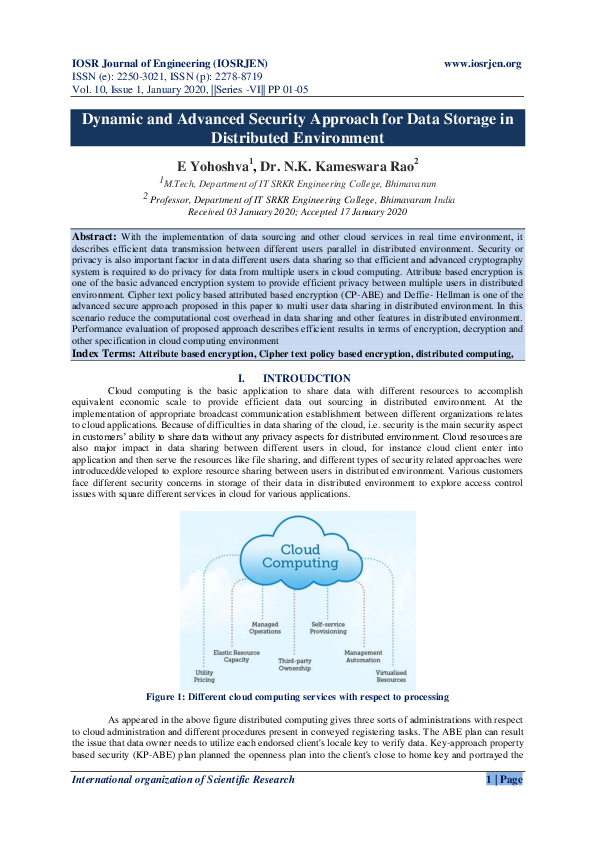 (PDF) Dynamic and Advanced Security Approach for Data Storage in ...