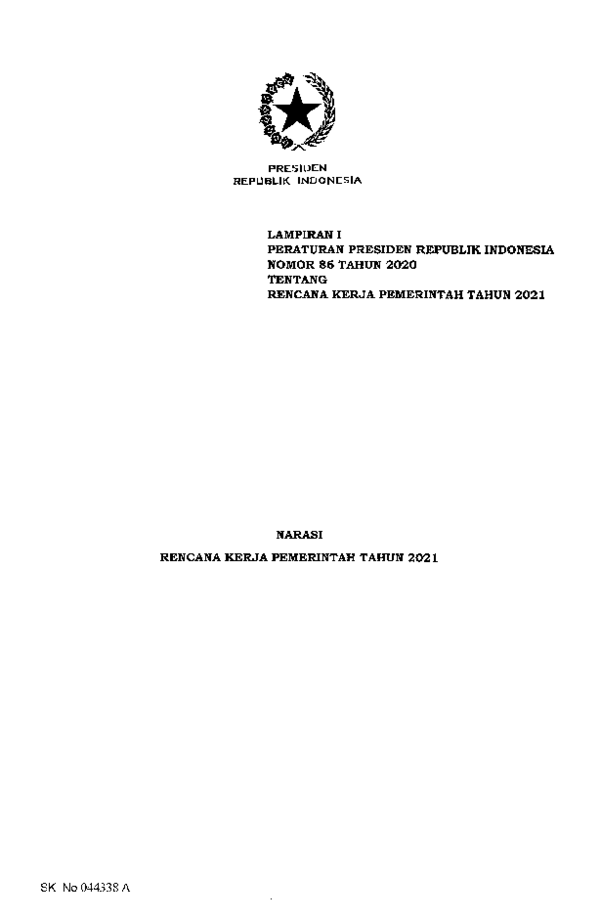 (PDF) NARASI RKP TAHUN 2021