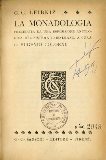 (PDF) Leibniz Monadologia