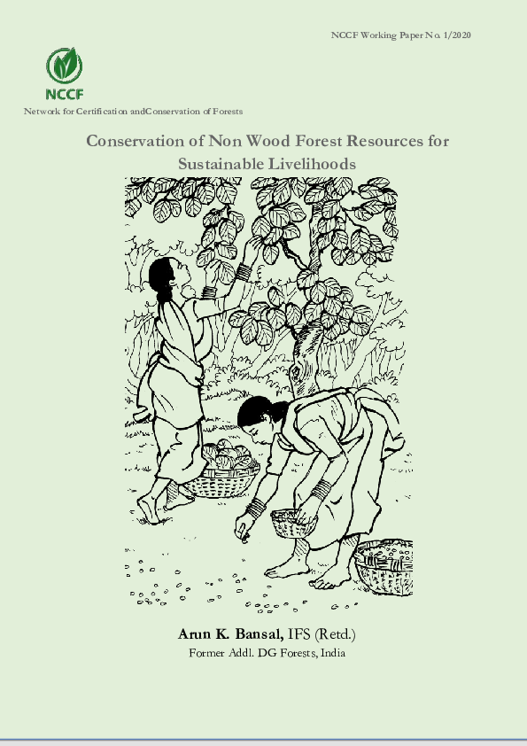 (PDF) Conservation of Non Wood Forest Resources for Sustainable Livelihoods