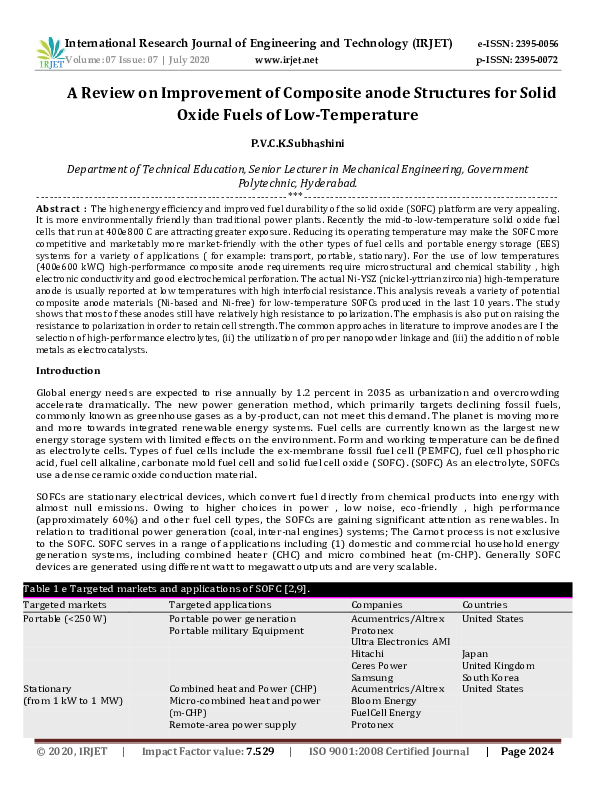 (PDF) A Review on Improvement of Composite anode Structures for Solid ...