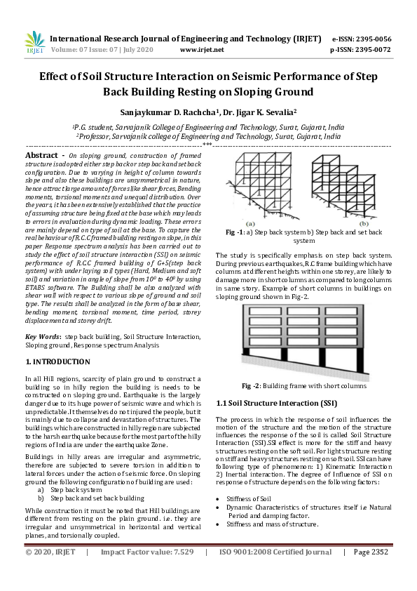 (PDF) IRJET- Effect of Soil Structure Interaction on Seismic ...
