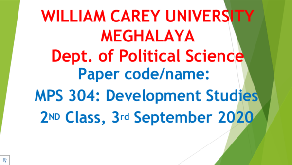 (PPT) TEACHING MATERIAL: DEVELOPMENT STUDIES