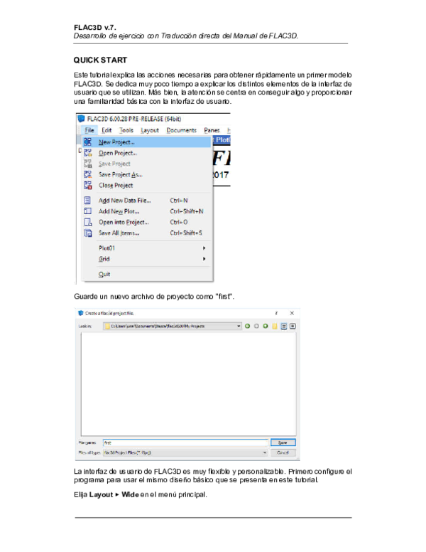 (PDF) FLAC3D v.7. Comienzo rápido - en español