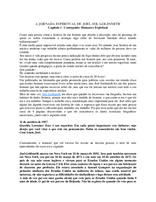 (PDF) A JORNADA ESPIRITUAL DE JOEL SOL GOLDSMITH