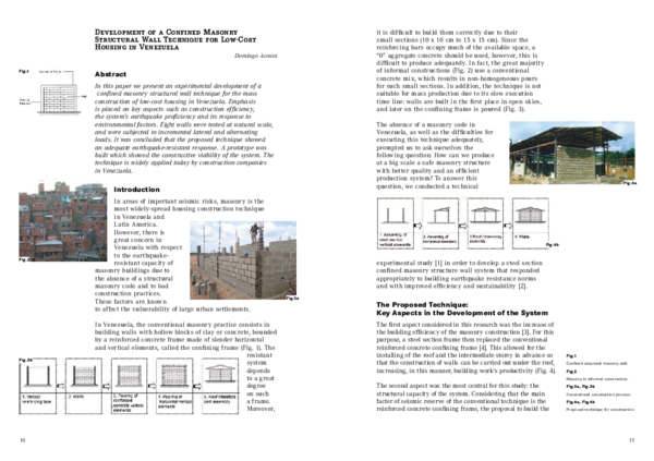 (PDF) Development of a confined masonry structural wall technique for ...