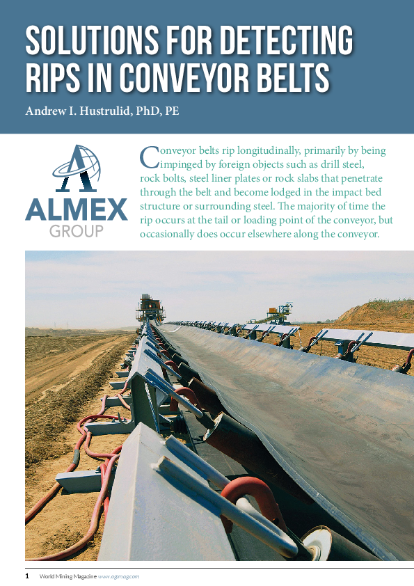 (PDF) Solutions for Detecting Rips in Conveyor Belts