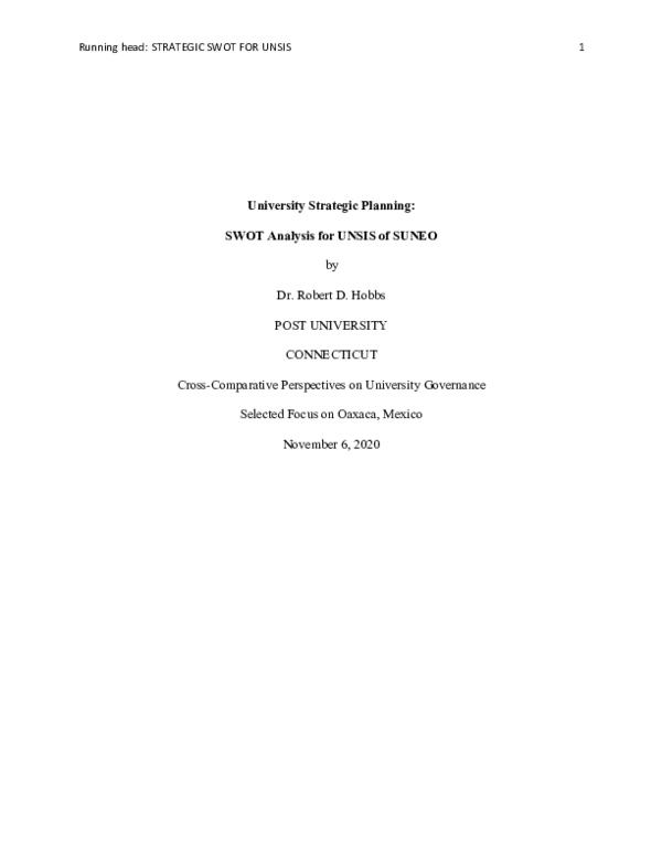 pdf-university-strategic-planning-swot-analysis-for-unsis-of-suneo