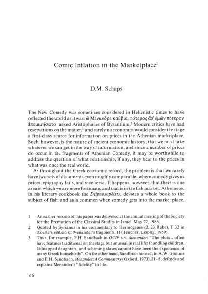 Pdf Comic Inflation In The Marketplace