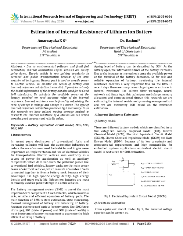 Emf and internal resistance lab report discussion image